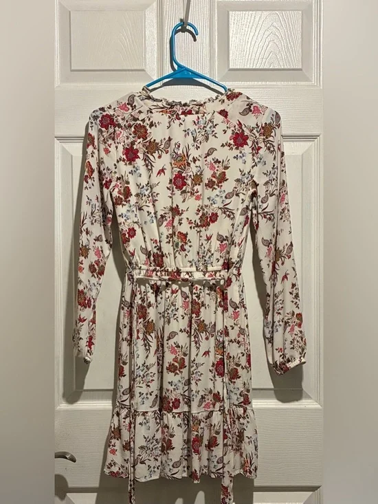 Loft Women’s Beautiful Long Sleeve Floral Dress in Great Condition Size XXSP $15 - Picture 8 of 8